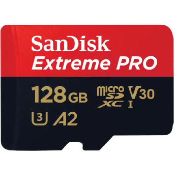 Sandisk Extreme Pro microSDXC 128GB U3 V30 with Adapter